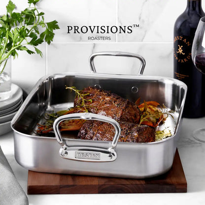 Hestan Provisions 14.5" Classic Clad Roaster & Rack