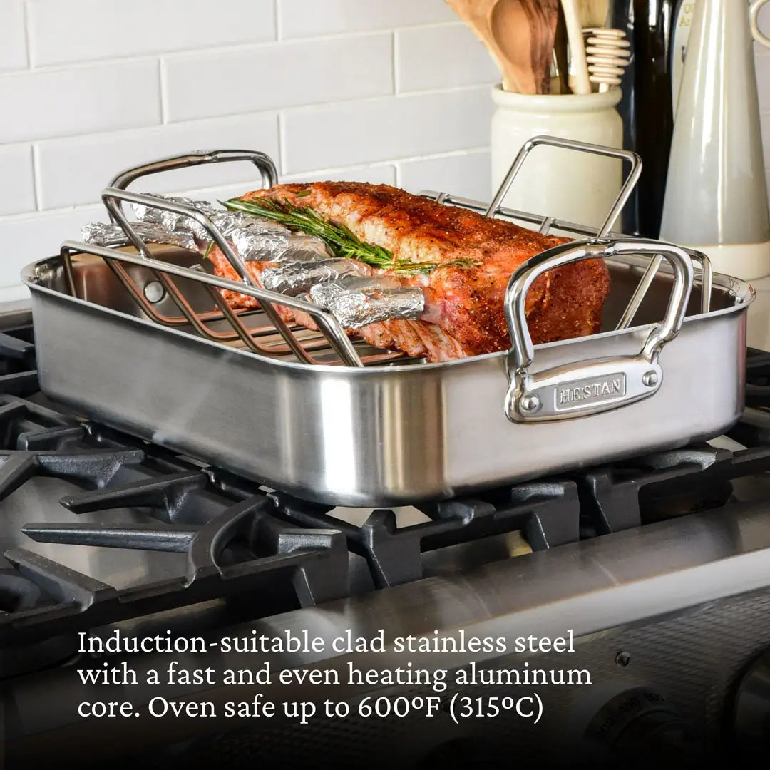 Hestan Provisions 16.5" Classic Clad Roaster & Rack