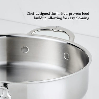 Hestan ProBond Luxe Stainless Steel Clad Sauteuse/Braiser (3.5-Quart)