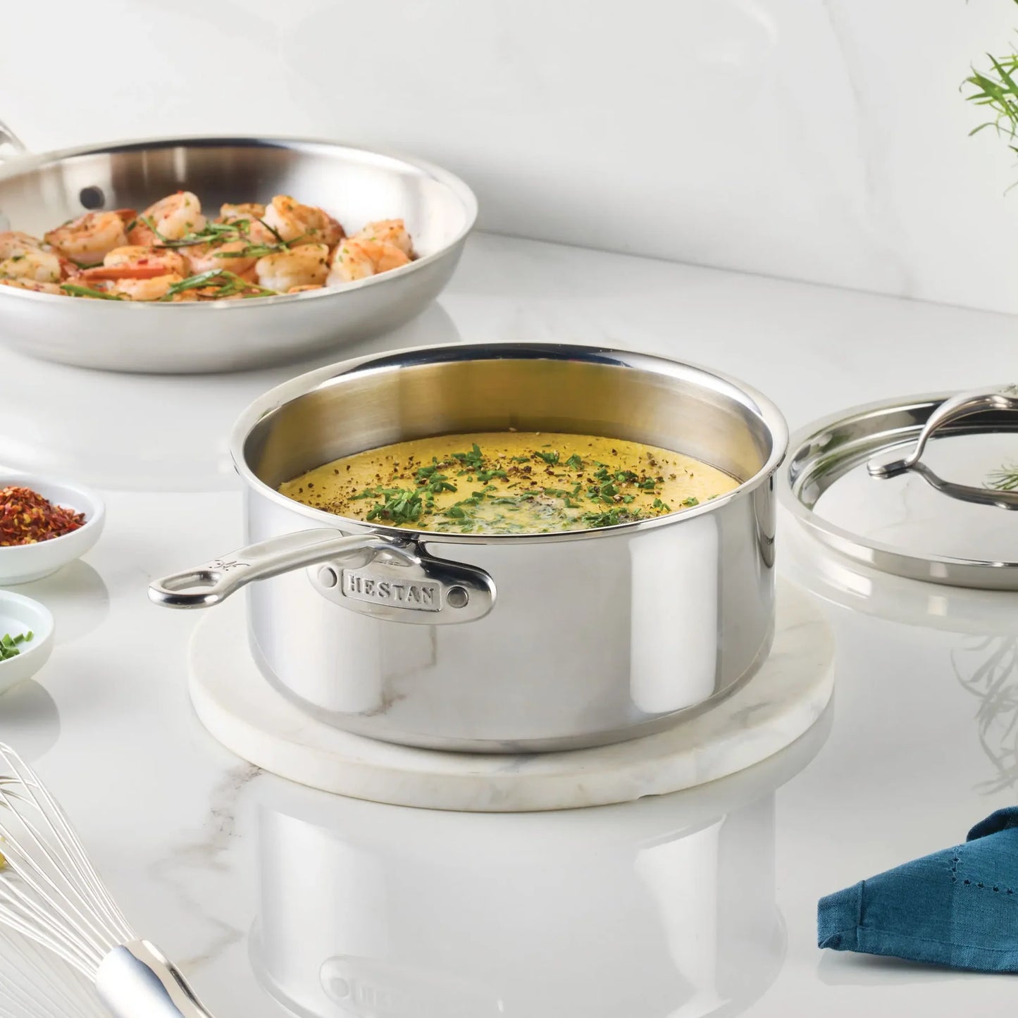 Hestan ProBond Luxe Stainless Steel Clad Sauce Pan (3-Quart)