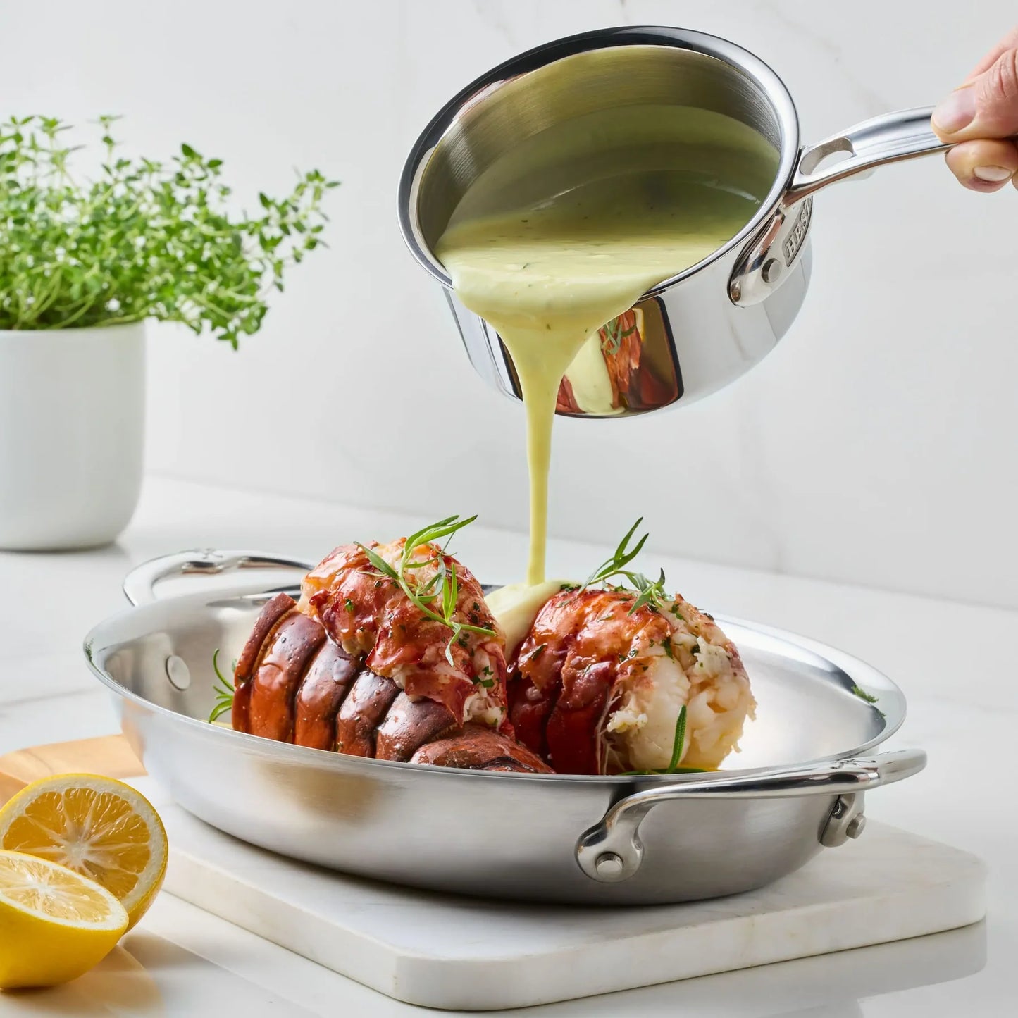 Hestan ProBond Luxe Stainless Steel Clad Butter Warmer (0.75-Quart)