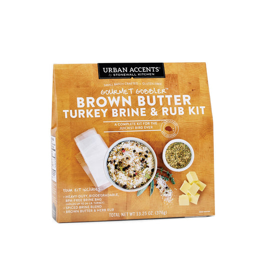Urban Accents Gourmet Gobbler™ Brown Butter Turkey Brine & Rub Kit