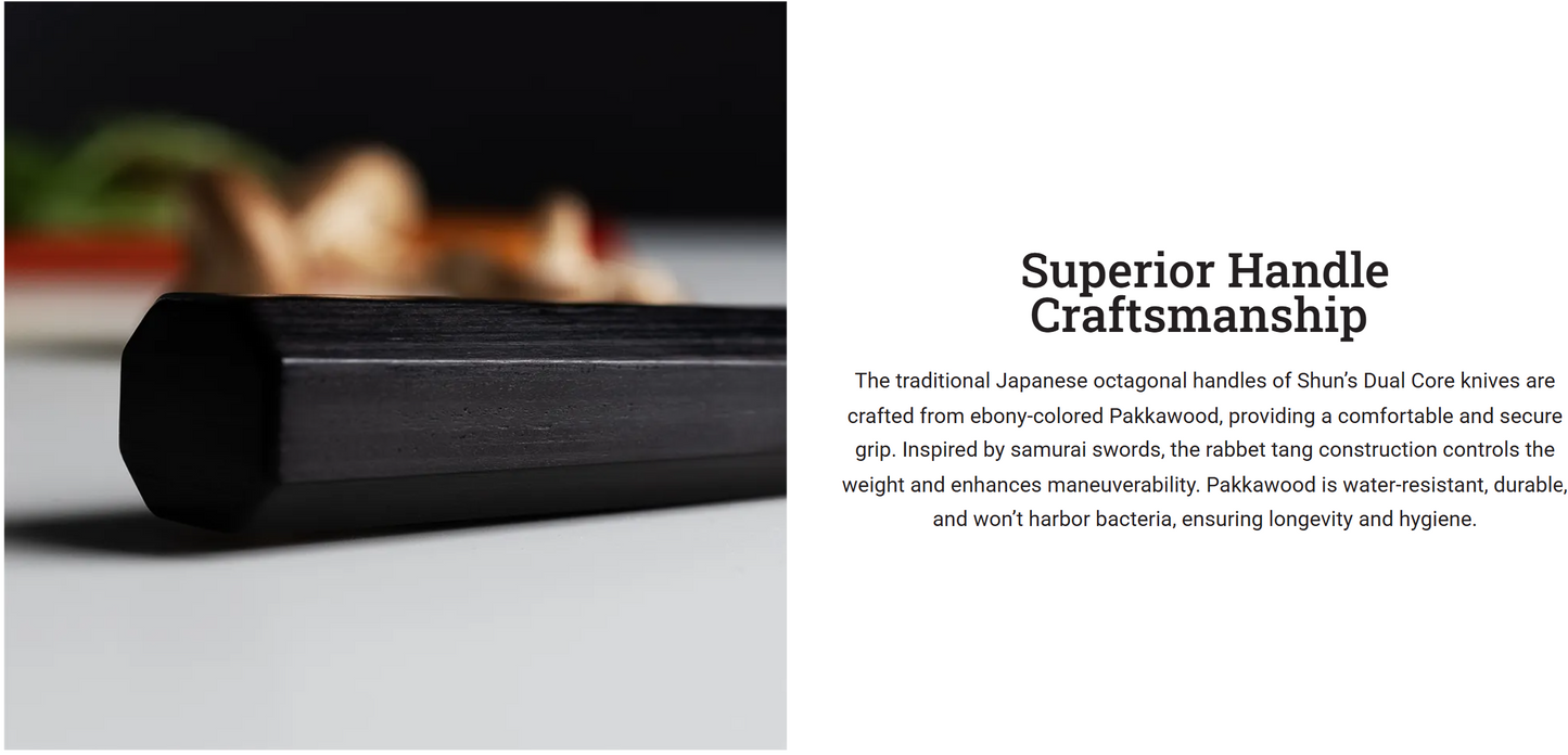 Shun Dual Core 8" Kiritsuke & Sheath (RAINCHECK)