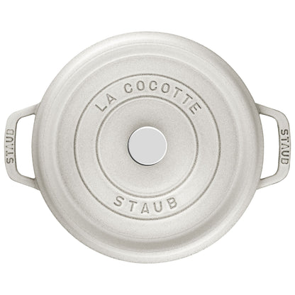 Staub Cast Iron 2.75 Qt. Cocotte - White Truffle