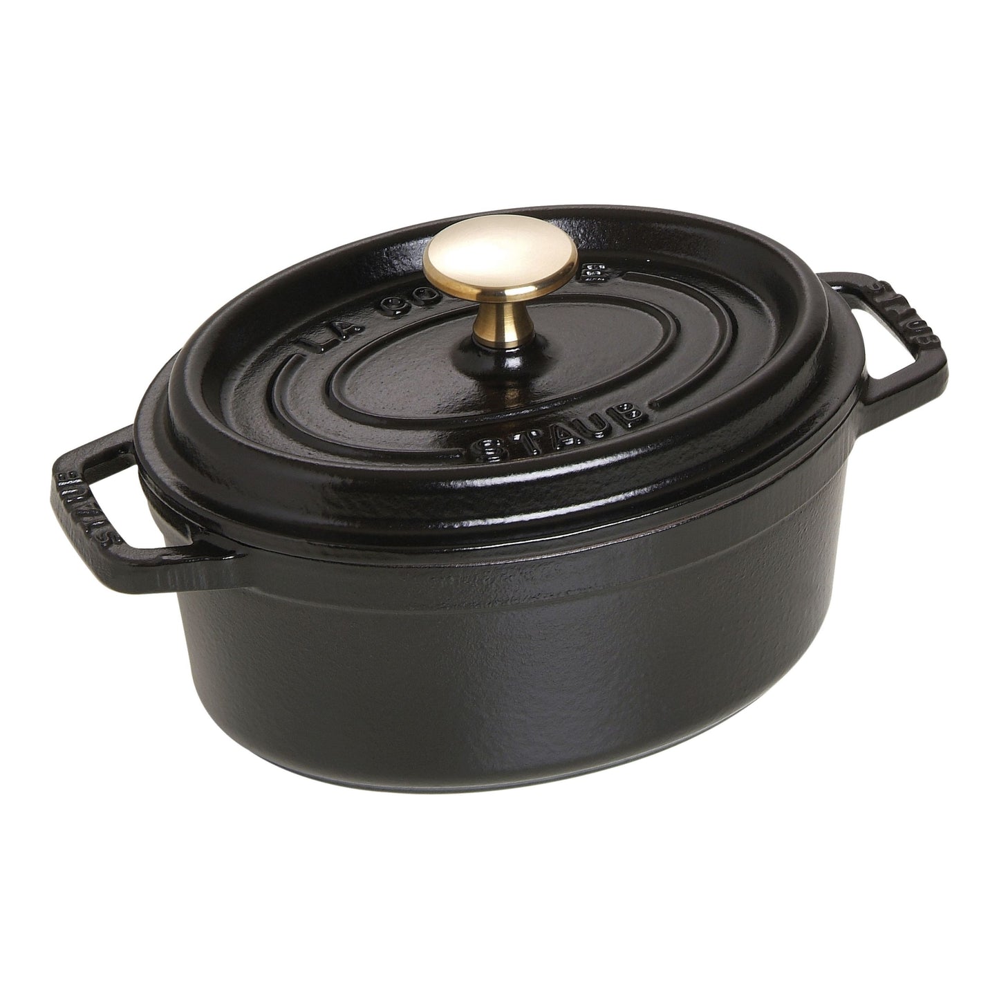 Staub Cast Iron 1.1 Qt. Oval Cocotte - Black Matte (RAINCHECK)