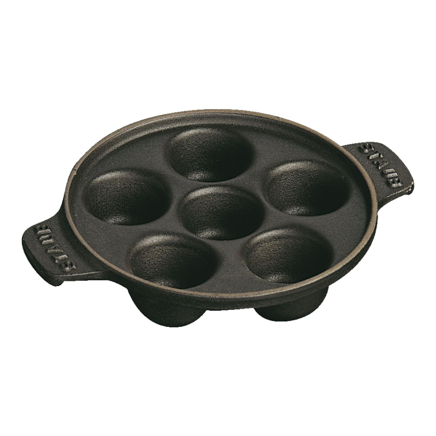 Staub Cast Iron 5.5" Six Cavity Escargot Dish - Black Matte (RAINCHECK)