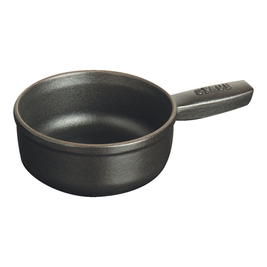 Staub Cast Iron 0.375 Qt. Mini Cheese Fondue Pot - Black Matte