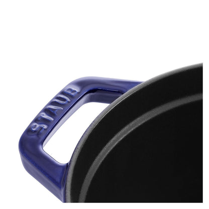 Staub Cast Iron 7 Qt. Oval Cocotte - Dark Blue