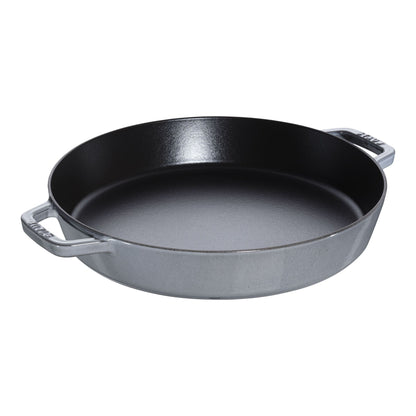 Staub Cast Iron 13" Double Handle Fry Pan Skillet (2 colors)