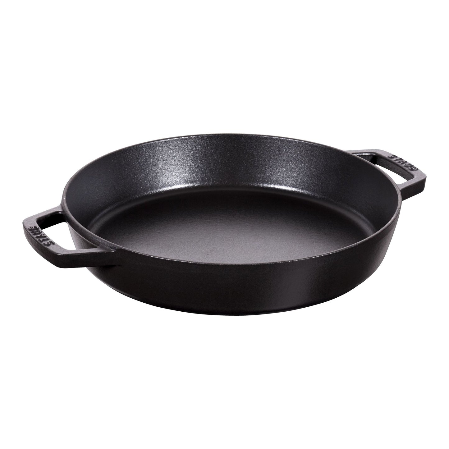 Staub Cast Iron 13" Double Handle Fry Pan Skillet (2 colors)