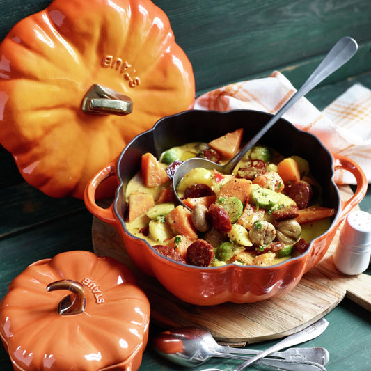 Staub Cast Iron 3.75 Qt. Pumpkin Cocotte