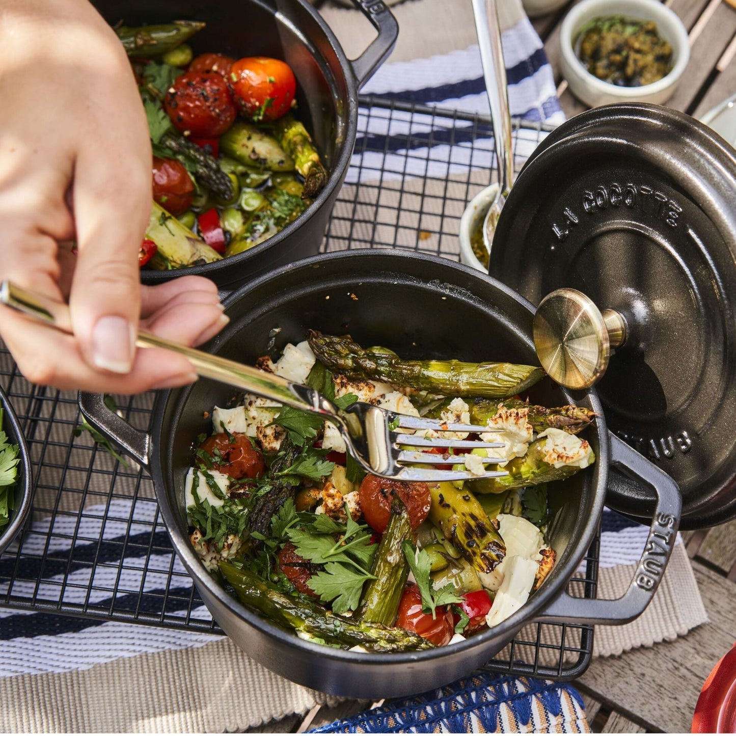 Staub Cast Iron 1.25 Qt. Cocotte - Black Matte