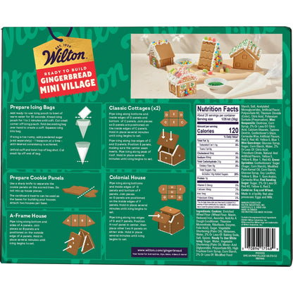 Wilton Christmas Gingerbread Mini Village, 10-Piece