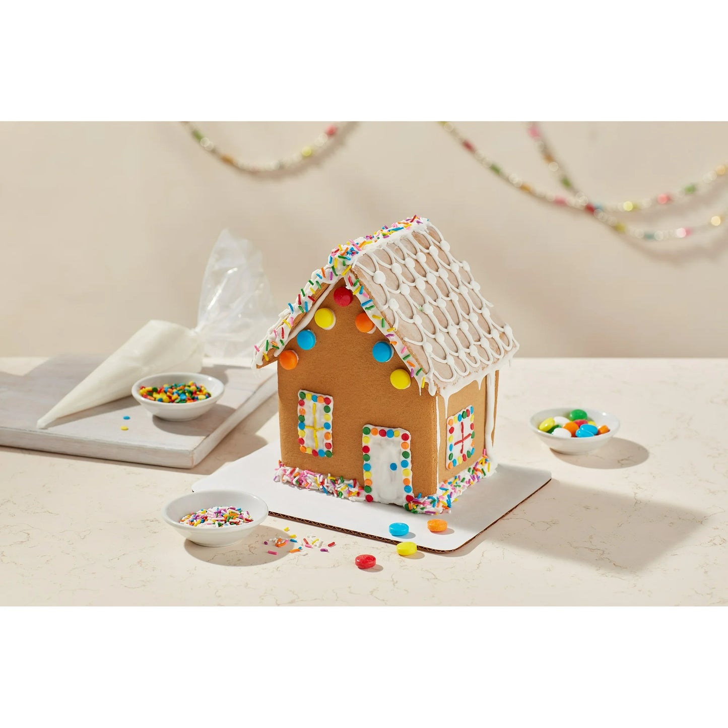 Wilton Christmas Gingerbread Prebuilt Townhouse, 6-Piece