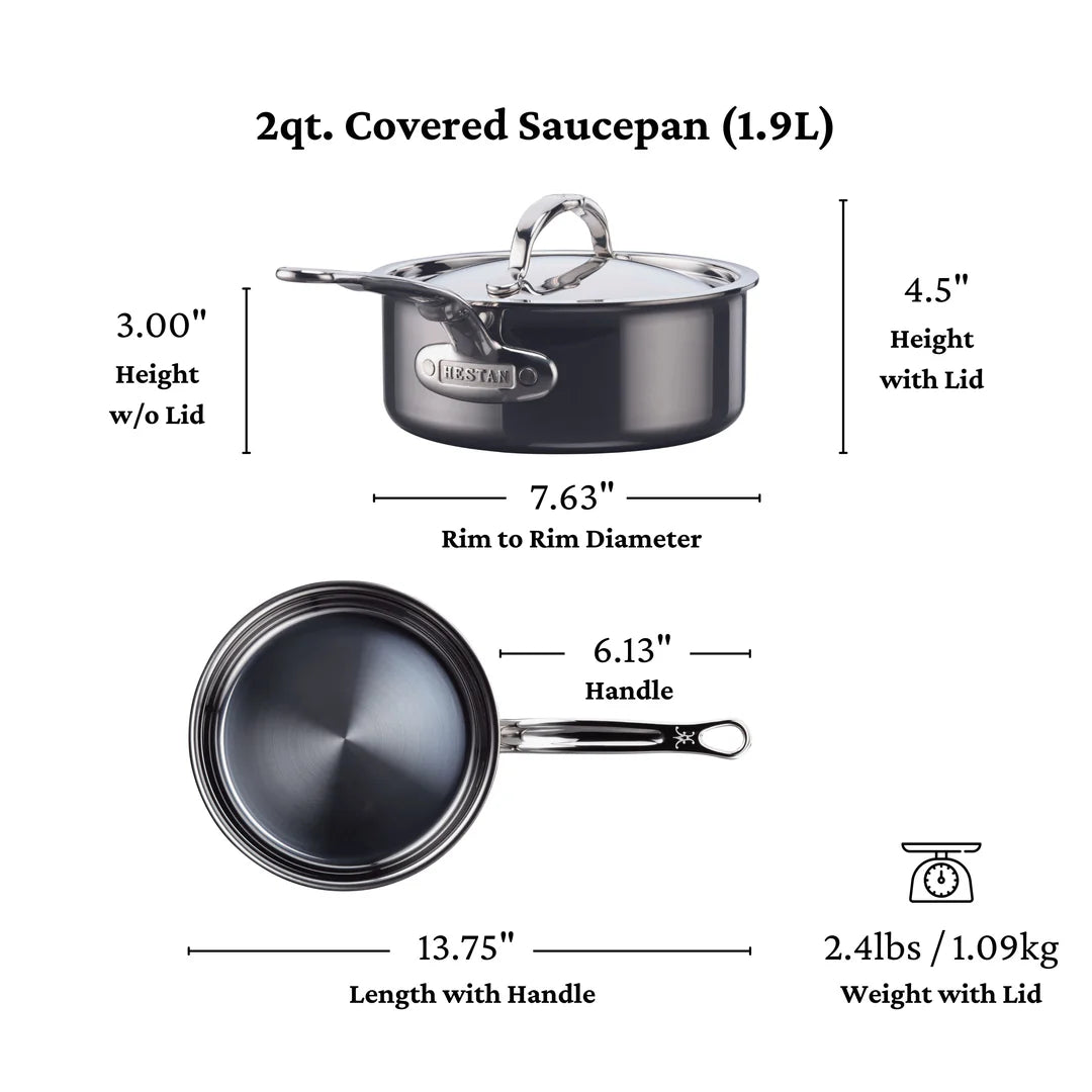 Hestan NanoBond Titanium Sauce Pan (2-Quart)