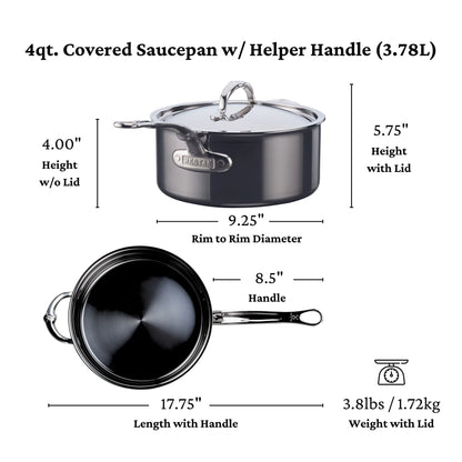 Hestan NanoBond Titanium Sauce Pan (4-Quart)