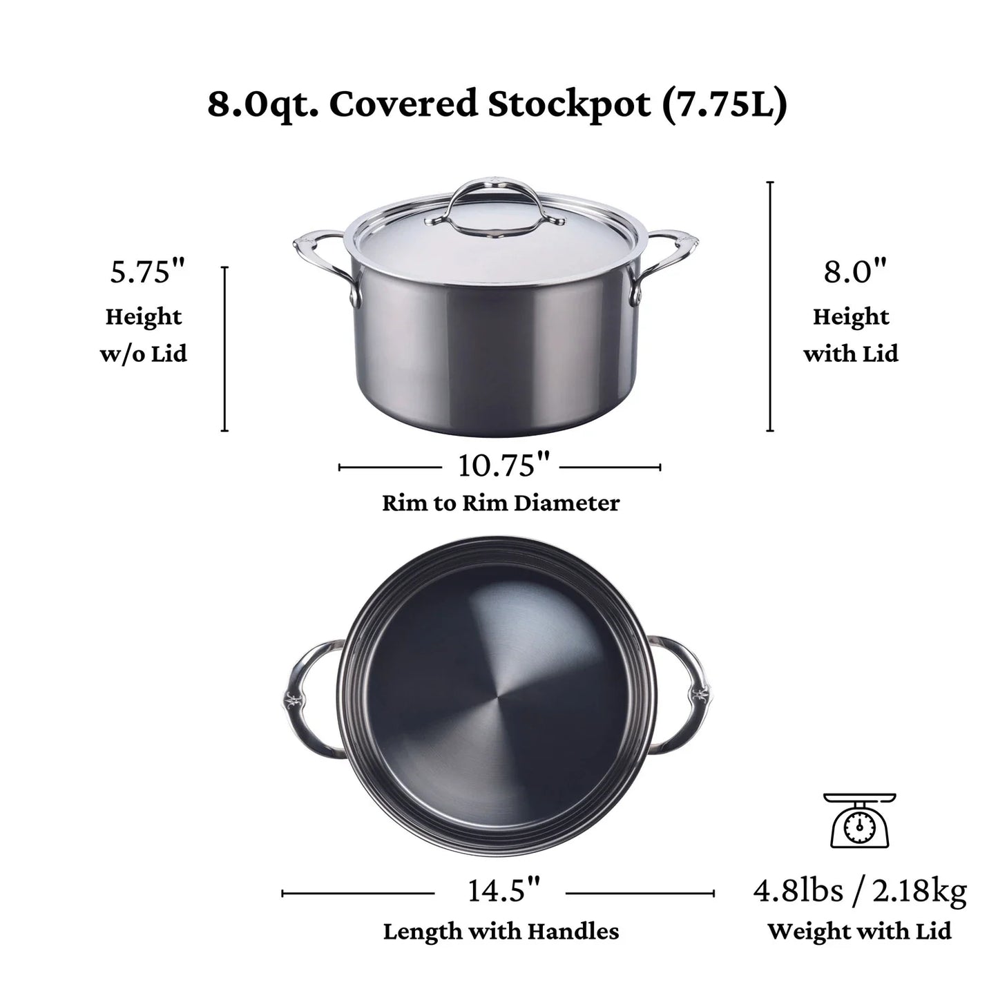 Hestan NanoBond Titanium Stock Pot (8-Quart)