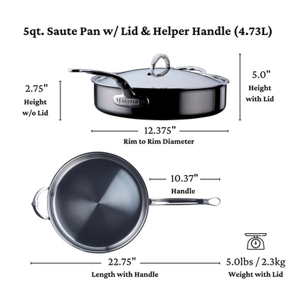 Hestan NanoBond Titanium Saute Pan (5-Quart)