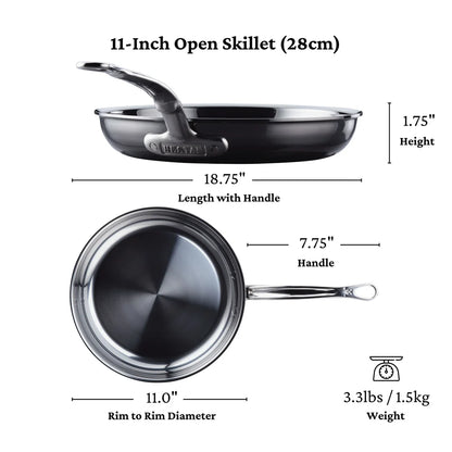 Hestan NanoBond Titanium 11" Frying Pan Skillet