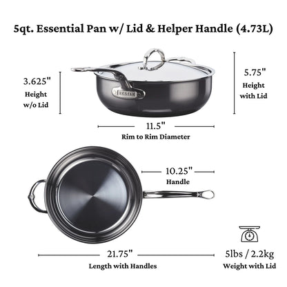 Hestan NanoBond Titanium Essential Pan (5-Quart)