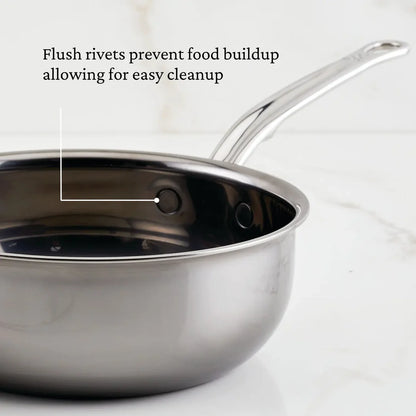 Hestan NanoBond Titanium Saucier Pan (2-Quart)