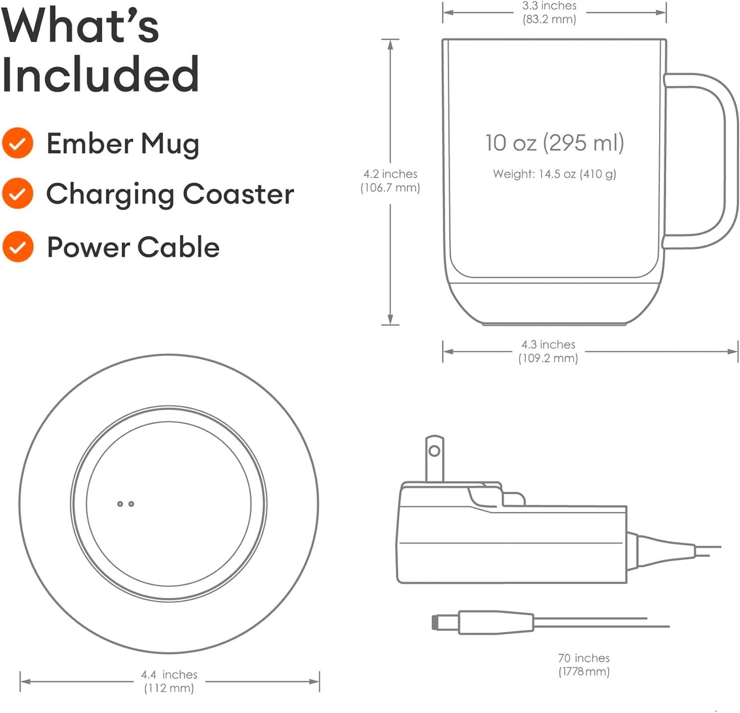 Ember Mug 2 - 10 oz. (4 colors)