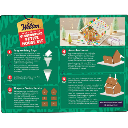 Wilton Christmas Petite Gingerbread House Kit, 11-Piece