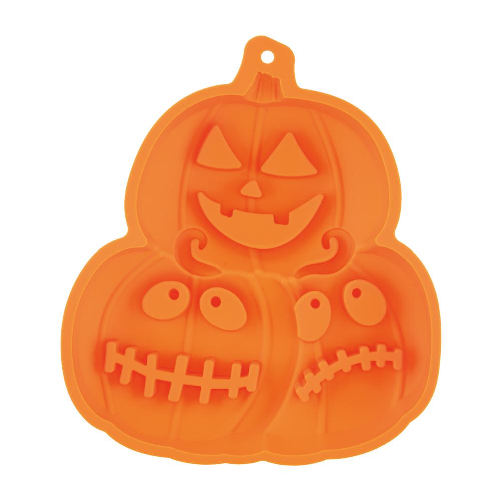 Silicone Halloween Pumpkin Cake Mold 3 Cavities