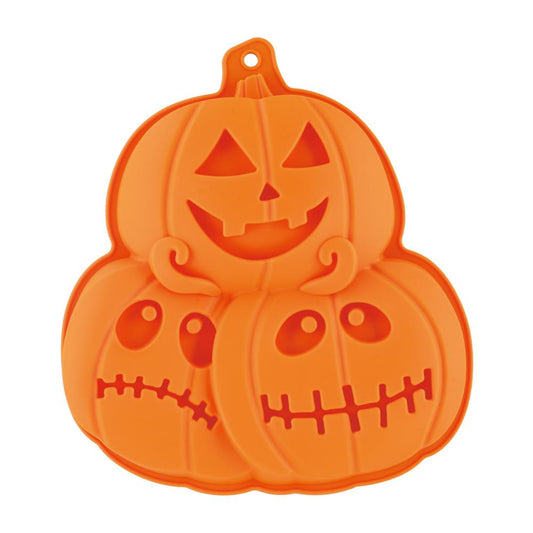 Silicone Halloween Pumpkin Cake Mold 3 Cavities