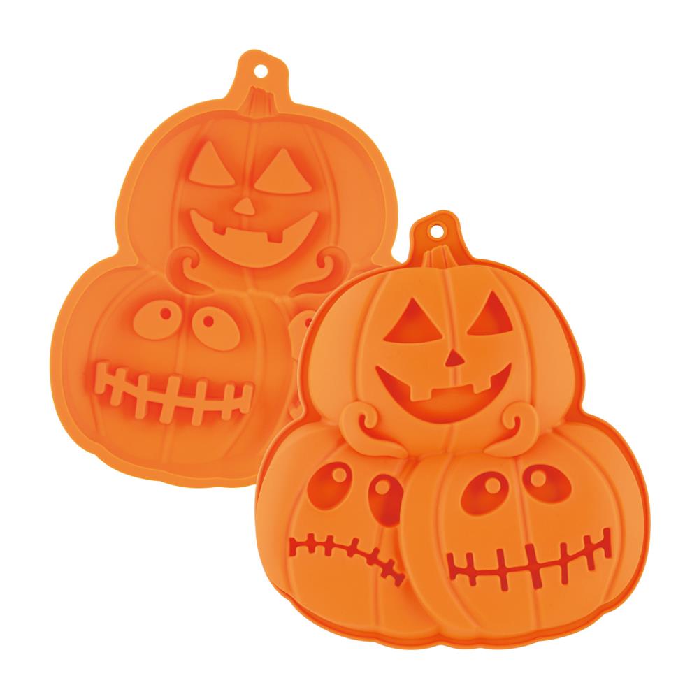 Silicone Halloween Pumpkin Cake Mold 3 Cavities