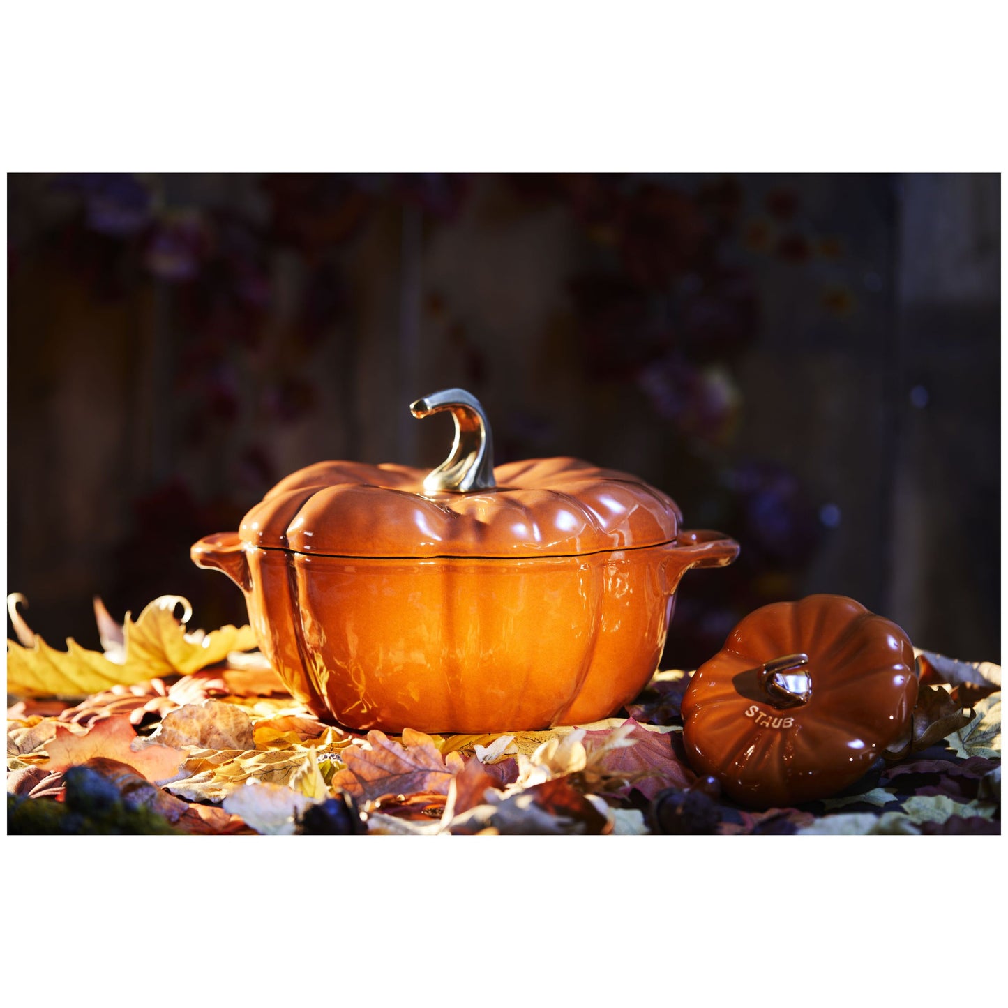 Staub Cast Iron 3.75 Qt. Pumpkin Cocotte