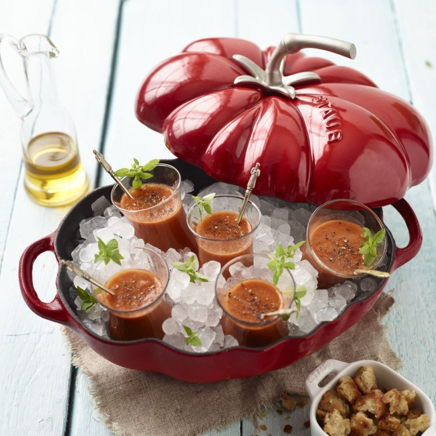 Staub Cast Iron 3 Qt. Tomato Cocotte