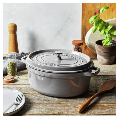 Staub Cast Iron 5.75 Qt. Oval Cocotte (2 colors)