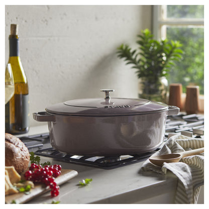 Staub Cast Iron 6.25 Qt. Wide Oval Dutch Oven (3 colors)