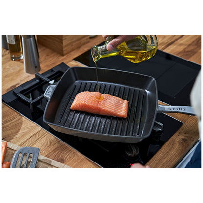 Staub Cast Iron 12" Square Grill Pan (5 colors)