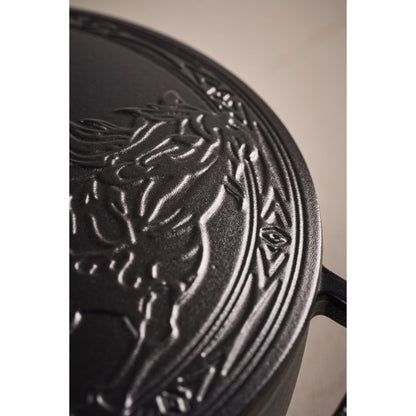 Staub Cast Iron 5.25 Qt. French Oven & Horse Lid (2 colors)