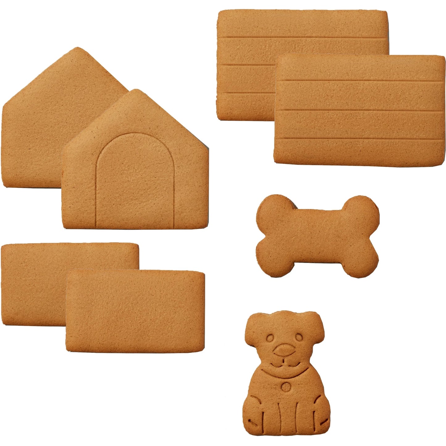 Wilton Christmas Gingerbread Dog House, 13-Piece