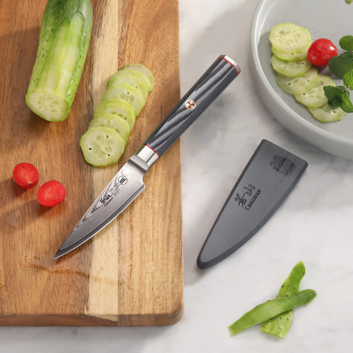 Cangshan YARI 3.5" Paring Knife & Sheath