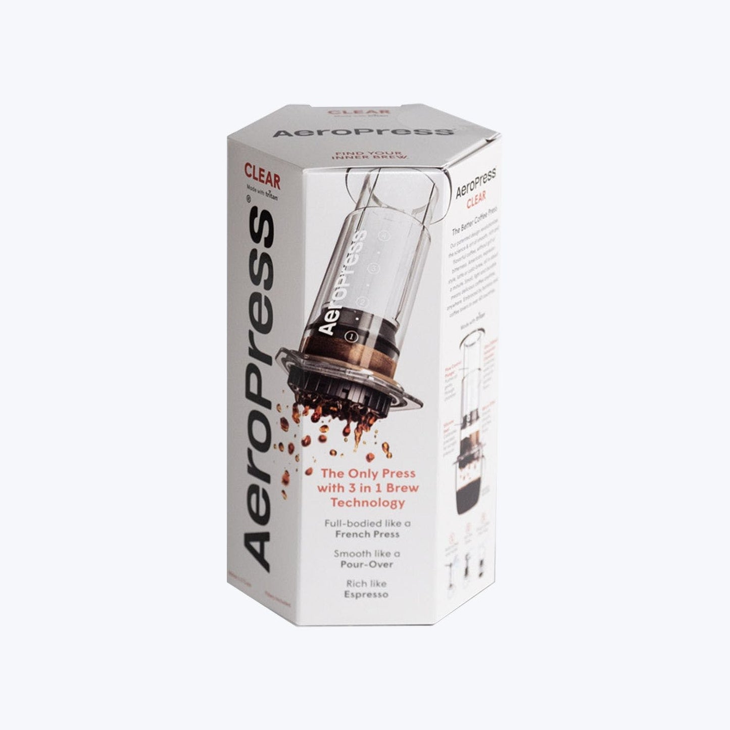 AeroPress Coffee Maker - Clear (4 colors)