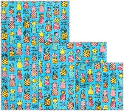 Meli Wraps Beeswax Food Wrap - 3 size pack (9 designs)