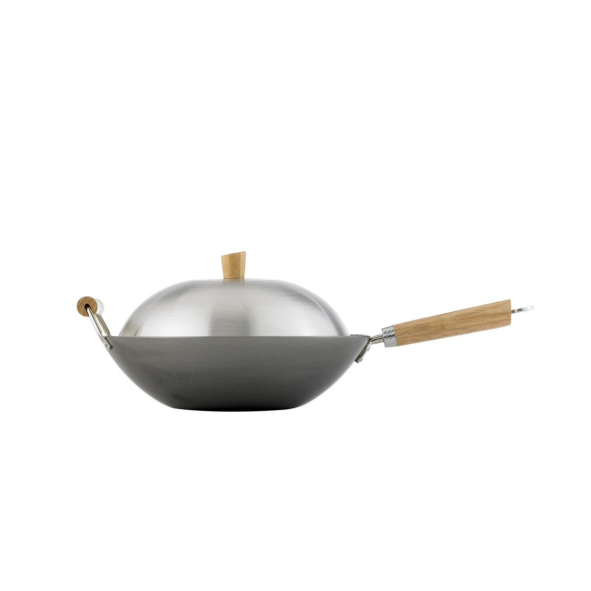 Helen's Asian Kitchen Carbon Steel Wok & Lid (13.5")