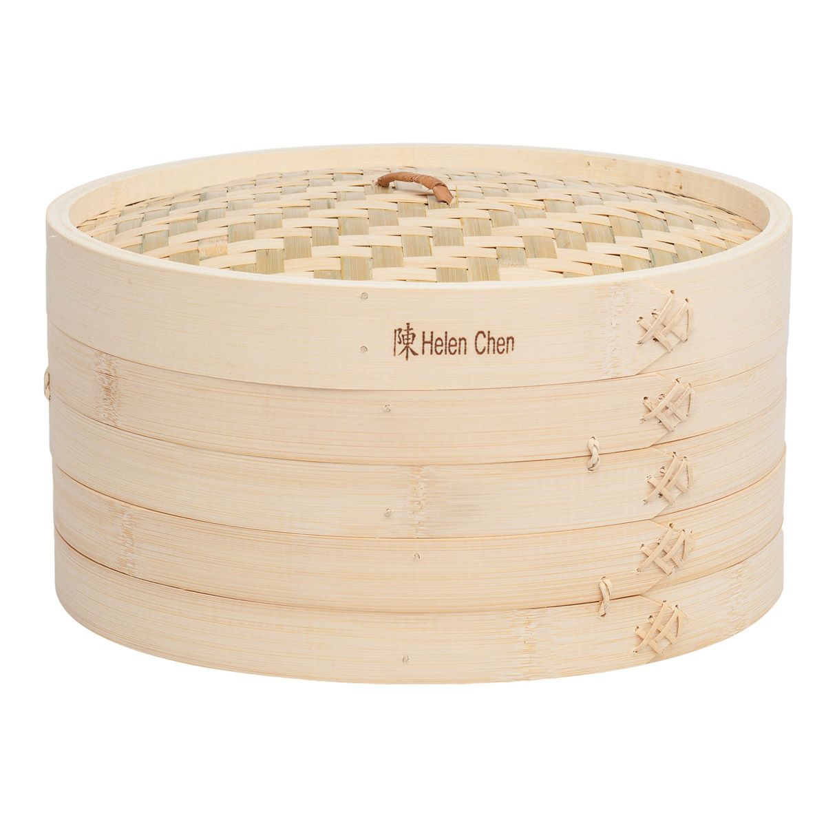 Helen's Asian Kitchen Bamboo Steamer with Lid (12")