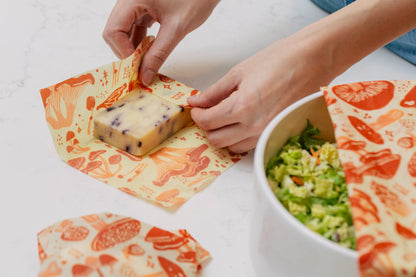 Bee's Wrap Beeswax Food Wrap - 3 Size Pack (5 designs)