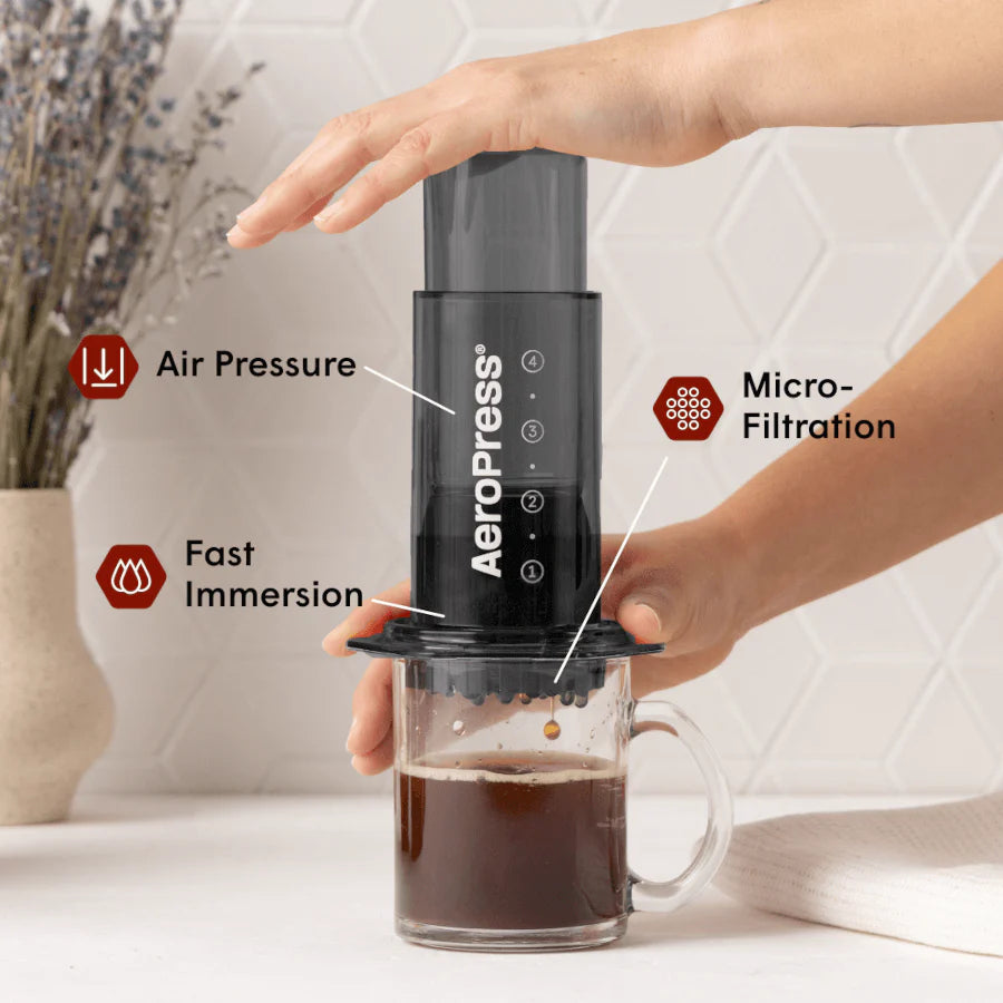 AeroPress Coffee Maker - Clear (4 colors)