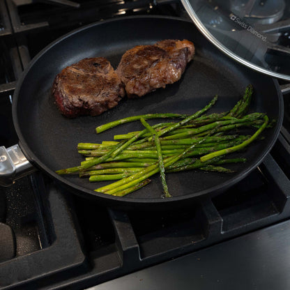 Swiss Diamond CXD Induction Fry Pan with Lid (11 inches)