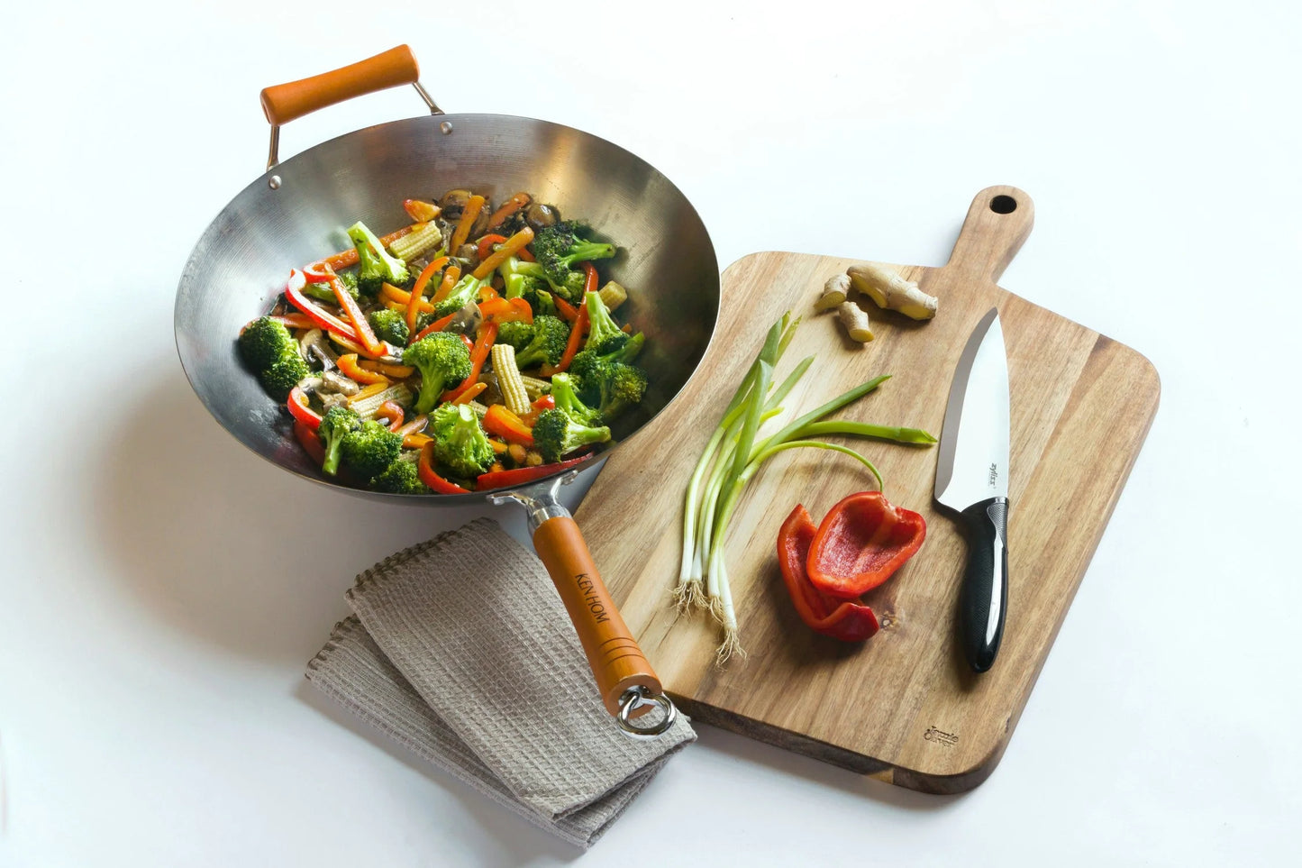 Ken Hom Carbon Steel Wok (14")
