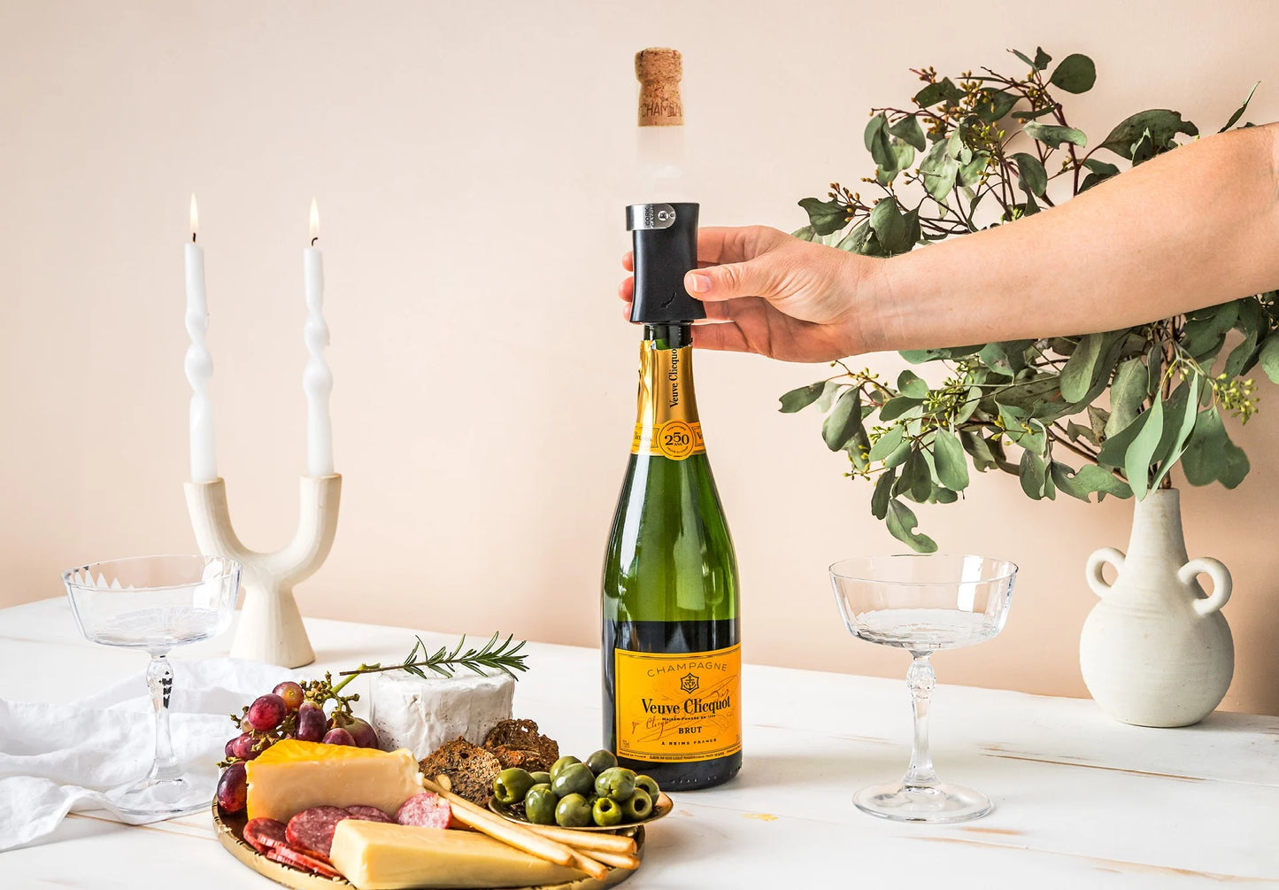 Champop: Champagne Popper & Cork Catcher