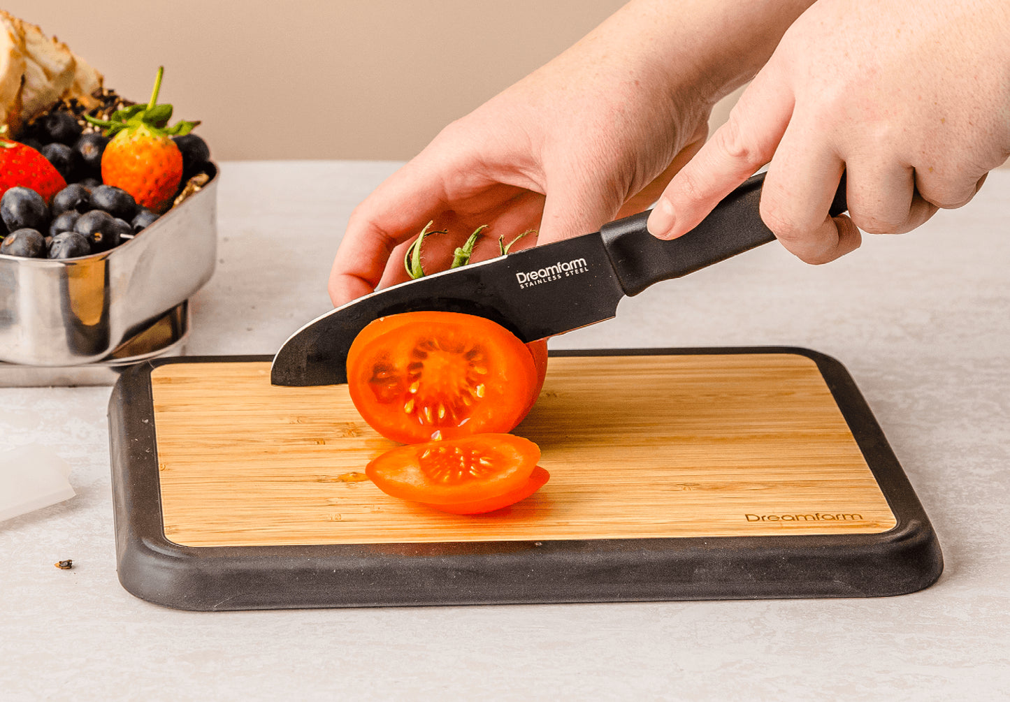 Fledge Bamboo: Flip Edge Cutting Board - Set of 2