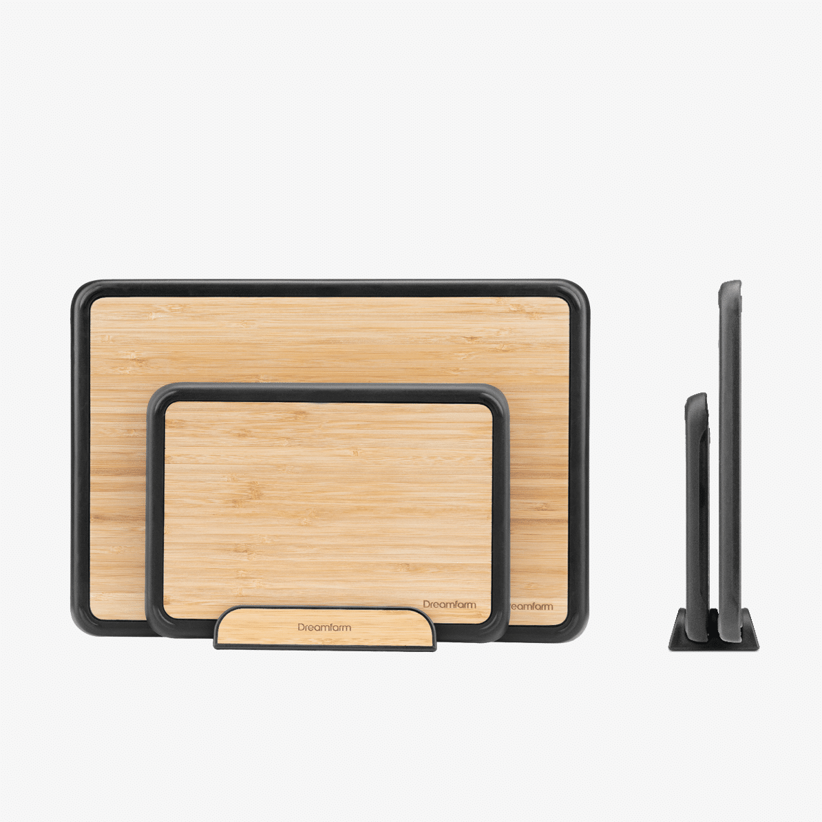 Fledge Bamboo: Flip Edge Cutting Board - Set of 2