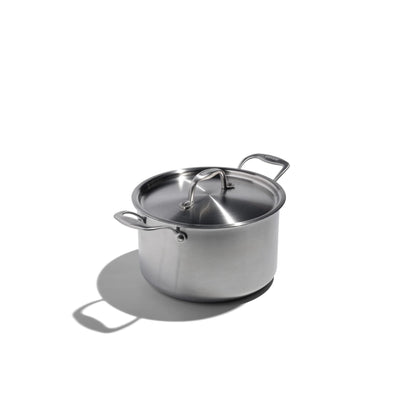 Eater x Heritage Steel 5 Quart Sauce Pot with Lid